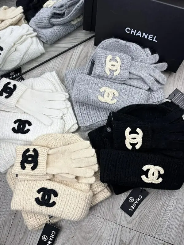 chanel hat and echapres and glove set s_126532a2